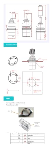 Joystick industrial SMC30A1 de 3 ejes para sustitución de mandos analógicos 5