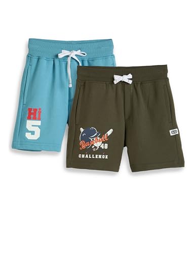 Image of Amazon Brand - Symbol Boys Cotton Rich Stretchable Knit Terry Shorts | Age 2-14 Years