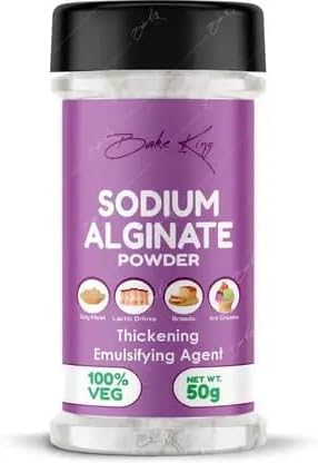 BAKE KING Sodium Alginate 50gm for Stabilizer, Thickening and Binding Agent