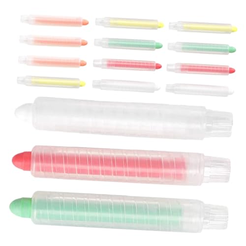 HAPINARY Erasable Chalk Pens 3 Boxes of -soluble Non-dust Chalks for Art Decor Education