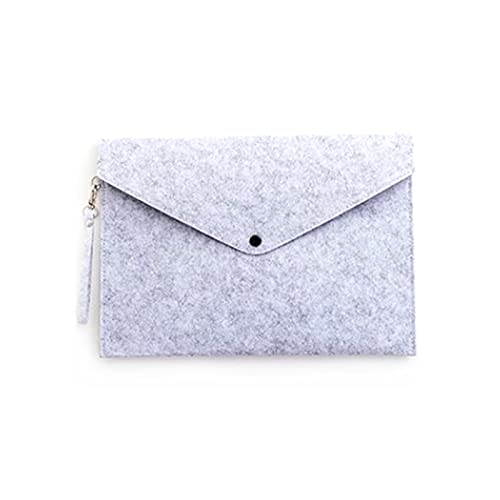TOMYEUS Cartelle di File 1 PZ Grande capacità A4 Busta Busta Pulsante Chiusura Office Valigetta Documento Borsa Paper Case Desktop Organizzazione Cartelle di File di Office