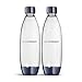 Produktbild Sodastream, 2 einzelne spülmaschinenfeste Flaschen für Wassersprudler Duo, Terra, E-Terra, Art, Gaia, dunkelblau