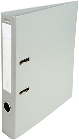 Exacompta - Ref 53557E - Prem'Touch PVC Lever Arch File - 320 x 290mm in Size, 2 Rings, Can Hold A4 Documents, 50mm Spine, 55mm Rings, FSC-Certified - Dark Purple Cover