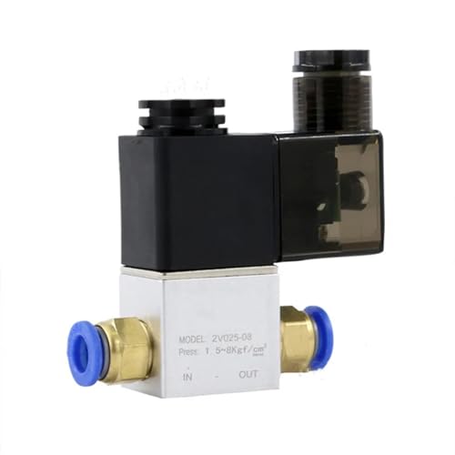 Électrovanne avec bobine LED lumineuse 2 ports pour commande air et eau - 2