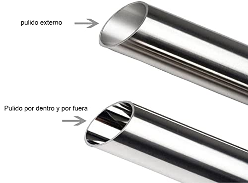 Tubo de acero inoxidable para reparar estructuras ligeras con 1mm de grosor 3