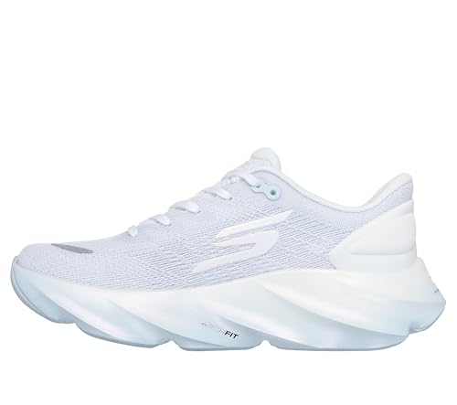 Skechers Women's Aero Burst Running Shoe, White/Light Blue, 7 - image 2