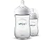 Philips AVENT Natural 9 Oz Bottle (Pp), 2 Pack, Clear