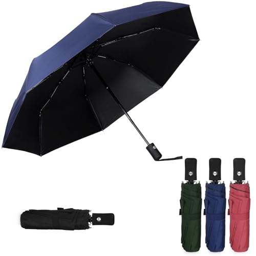 Kajaia 4 Pack Windproof Travel Umbrellas, Automatic Open and Close