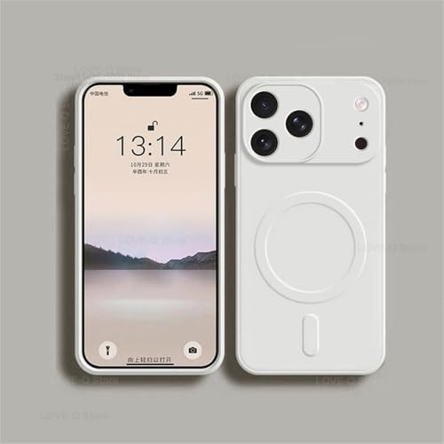 Coque magnétique pour iPhone 17 compatible charge sans fil rapide et protection anti-choc