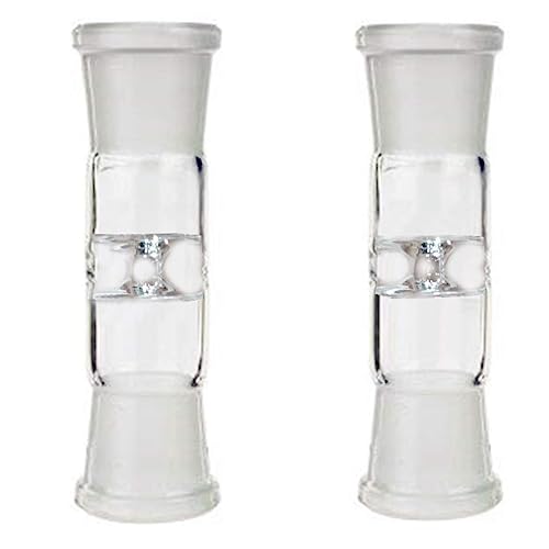 Loyejegl SHUANG KOU JIE TOU 2 Sets Glass Tube Straight Connecting Adapter For Glass Pipe Joint,19/25 Ground Outer Standard Taper Joints thumb #4