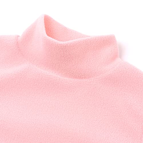 Ozkiz Toddler Boy Girl Long Sleeve Turtleneck Warm Fleece Soft Winter Tshirt for Girls Kids4
