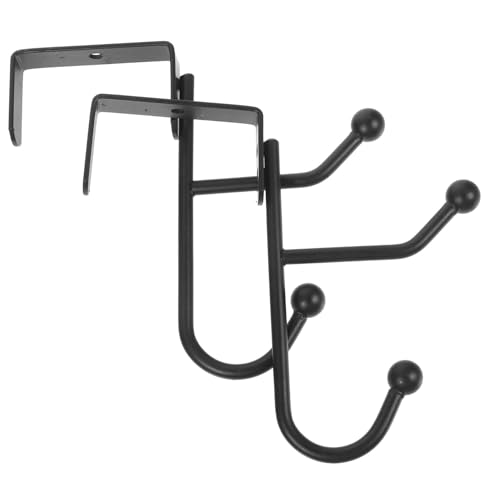 Unomor Metal Double Hook Over Door Hangers Coat Hooks for Door Strong Capacity Easy to Install No Drilling Needed