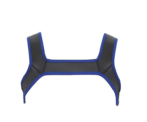 Men's Knights Neoprene Body Chest Harness Belt Double Shoulder Strap Muscles Protector Gothic Steampunk Suspenders4