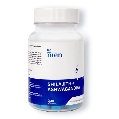 ForMen Pure Shilajit, Ashwagandha Capsules | Boosts Immunity, Enhances Stamina & Energy | 30 Capsules ForMen Pure Shilajit, Ashwagandha Capsules | Boosts Immunity, Enhances Stamina & Energy | 30 Capsules