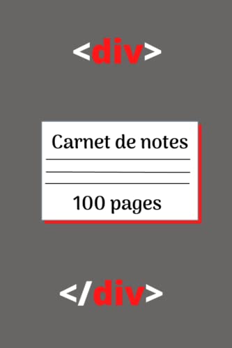 livre Carnet de notes!: Developpeur Web et Mobile Carnet de notes ligné 100 Pages,Jeu vidéo,Fourniture d'informatique,,cadeau d'anniversaire