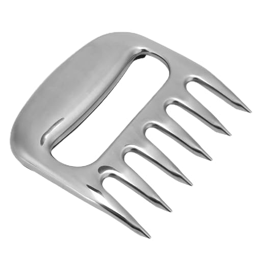 Aoresac Cortador de Garras para Carne de Acero Inoxidable, Divisor de Oso, Herramientas para Asar a la Parrilla, Fuerte Efecto de Desgarro de Carne, Agarre Cómodo, Conveniente para