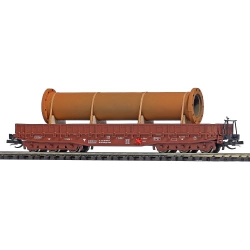 Chariot plat SAMM 4818 wagon miniature 31181 DR Epoche IV avec tube à bride