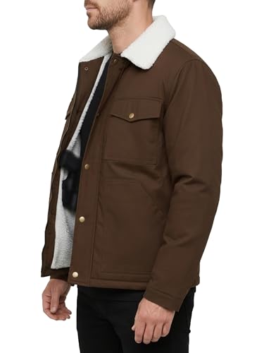 Image of URBAN BUCK Concealed Carry Jacket Men Insulated Heavy-Duty Tactical Sherpa Stealth Jacket with Pockets