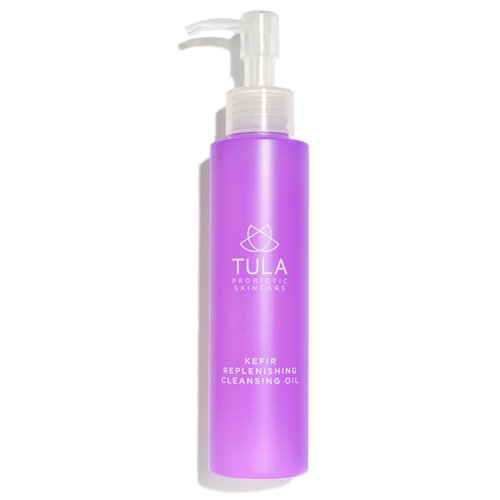 TULA Probiotic Skin Care Kefir Replenishing Cleansing Oil | Oil Cleanser and Makeup Remover, Gently Clean and Remove Stubborn Makeup and Residue | 4.7 oz.