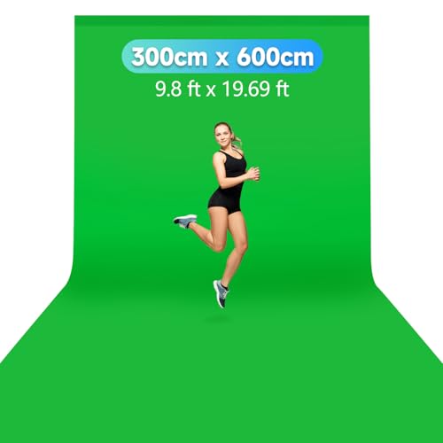 Greenscreen 3x6m lavable pour un détourage vidéo net et sans reflet