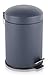 BINO Stainless Steel 1.3 Gallon / 5 Liter Round Step Trash Can, Matte Navy