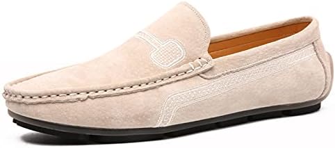Santimon Mens Penny Loafers Casual Moccasins Slip On Dress Driving Shoes Ivory 12 US | Image 1