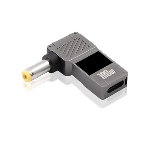 Convertidor USB C a CC 12V Danfetsoy con pantalla digital y diseño de 90 grados para router y PC 1