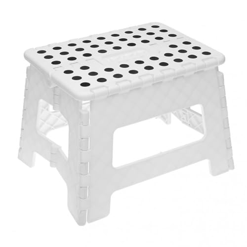 Taburete Plegable Pp Blanco Tr Anslucido