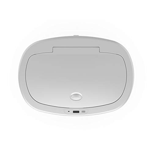 Mainstay Motion Sensor Trash Can, 13.2 Gallon, White Stainless Steel