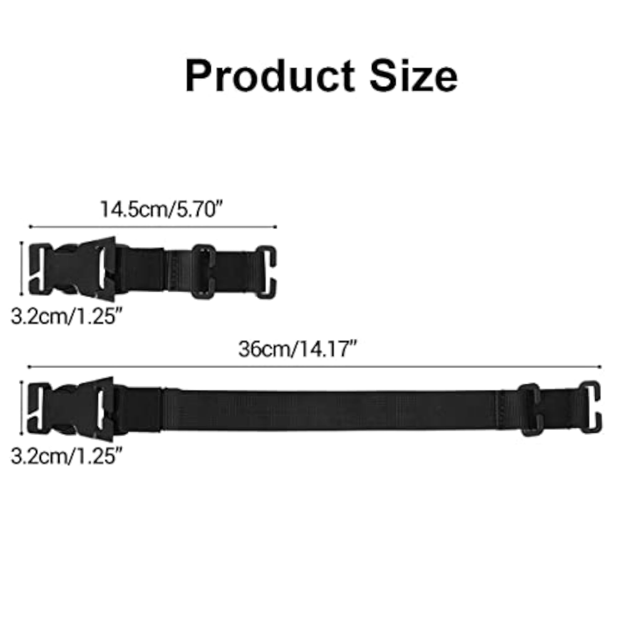 6 Pcs Tactical Molle Backpack Straps Accessories Set