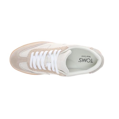 TOMS Womens Collins Suede Lace Up Sneakers Shoes Casual - Beige4