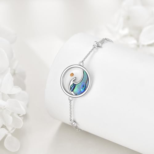 Image of AOBOCO Mustard Seed Bracelet 925 Sterling Silver Cross Bracelets Christian Faith Jewelry Gift for Women