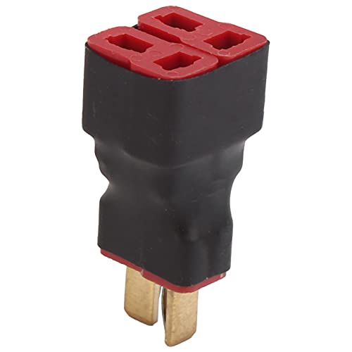 Adaptador Paralelo de Enchufe T, inalámbrico 1 Hembra a 2 Macho Conector Paralelo de Enchufe T Adaptador de Cable Paralelo inalámbrico Conector Macho a Hembra para batería RC Lipo