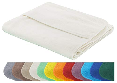 Brandsseller Gartenliegenbezug 75x200 cm – Frottee Schonbezug Handtuch-Auflage aus 100% Baumwolle – waschbar, rutschfest, Öko-Tex Standard 100 – Braun