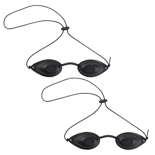 Solarium Brille 2 Stück UV Solarium Schutzbrille Rotlichtlampe Infrarot-Schutzbrille Solarium & UV Augenschutz für Schönheitsinstrumente LED Lichttherapie und Sonnenbank Beauty Eye Protection Goggles