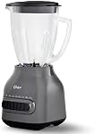 Oster Easy-to-Clean Blender with 6-Cup Boroclass Glass Jar Diamond Grey