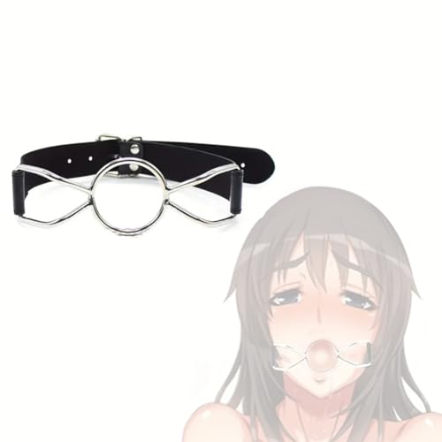 1 giocattolo per personaggi del gioco, espediente per la bocca ad anello, O ring per flirtare a bocca aperta, gioco di ruolo per coppie