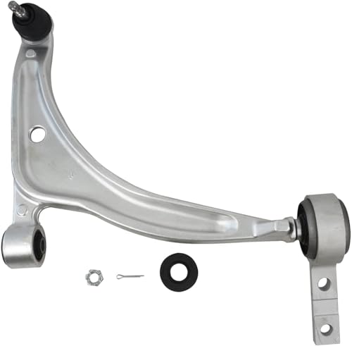 Image of Detroit Axle - 4pc Front End Kit for 2002-2006 Nissan Altima, 2004-2008 Maxima, 2 Lower Control Arms with Ball Joint 2 Outer Tie Rod Ends Replacement