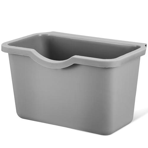 Caneca de basura colgante para cocina gris pequeña