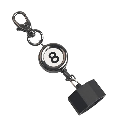 LAKE OF FIRE Billiard Chalk Holder，Pool Chalk Holder with Retractable