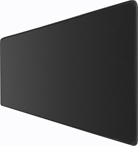 Large Gaming Mouse Pad, 31.5' x15.7' Large Extended Desk Mat with Superior Micro-Weave Cloth, Water Resist Keyboard Mousepad with Non-Slip Base, Laptop Desk Pad for Office Home Gaming, Black