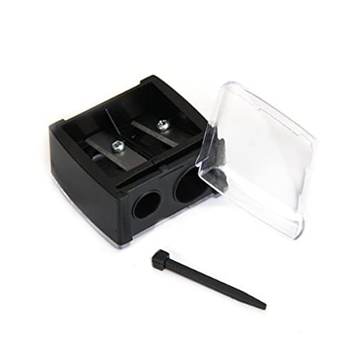 Precision Cosmetic Pencil Sharpener for Eyebrow Eyeliner 2 Holes