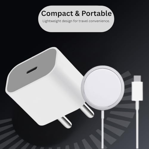 Image of Umake 20W PD Fast Charger Adapter with 15W Wireless Charging Pad, USB-C Fast Charging, Smart IC Protection, Compatible with Samsung Galaxy, OnePlus, Vivo, Redmi, Xiaomi, Oppo & Android Devices