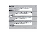 Pro-Lok 4-in-1 Key Guage - KW1, SC1, WK1, WE1 - Stainless Steel - Made in USA