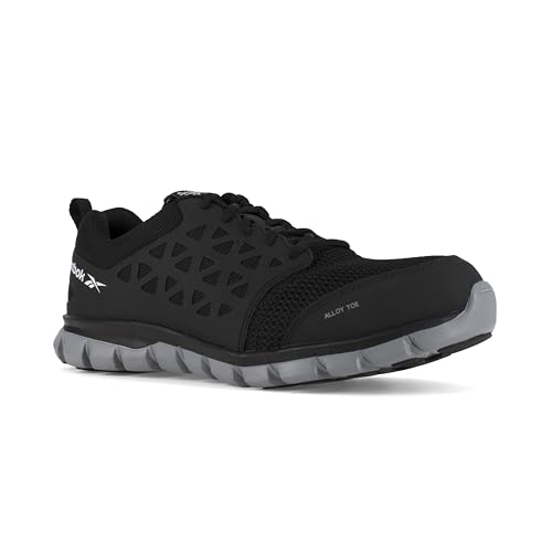 Image of Reebok Work Sublite Cushion Work, Women's, Black, Alloy Toe, EH, Low Athletic (4.0 M)