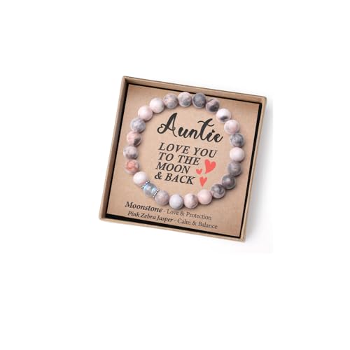 THEMEROL Aunt Gifts from Niece Auntie Gifts from Nephew Best Aunt Ever Bracelet Birthday Mothers Day Gift Just Because for Her Galentines Valentines Day Christmas Easter