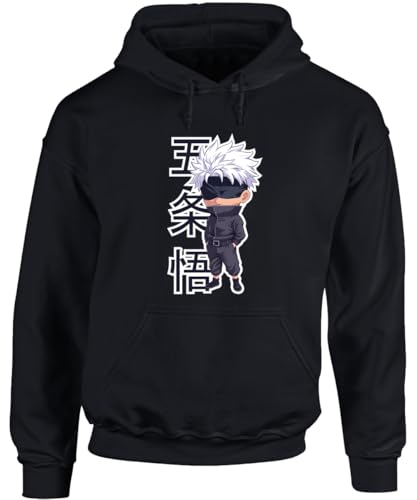 Image of Hippowarehouse Gojo unisex Hoodie hooded top Small adult Black