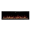 Modern Ember Aerus Slim 60 Inch Smart Linear Electric Fireplace | Recessed in-Wall or Wall-Mount | LED Multiple Flame Colors | Works with Wi-Fi App, Alexa, Google | 4.25” Profile | Remote Included