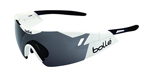 Bollé (CEBF5) 6Th Sense Gafas, Unisex Adulto, Blanco (Shiny) / Negro, L