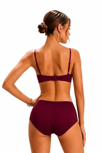 Image of Womens High Coverage Super Soft Elastane Stretch Mid Waist Boy Shorts Panties